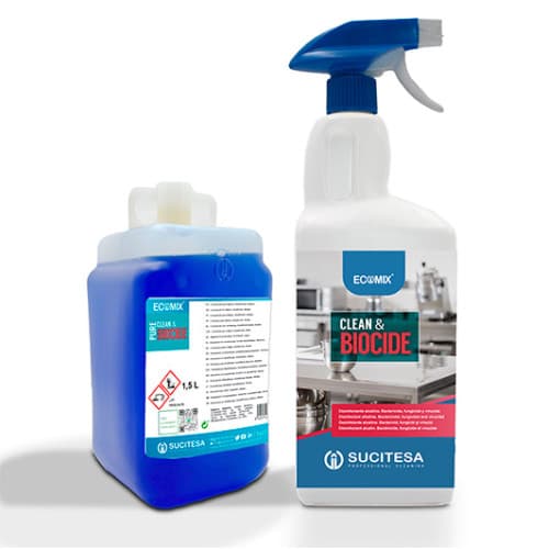Dezinfektues profesional i siperfaqeve i koncentruar Sucitesa CLEAN & BIOCIDE 1,5L